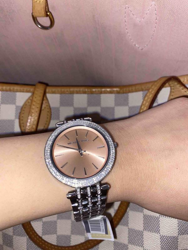 Michael Kors Darci Orange Dial Silver Stainless Steel Strap Watch for Women - MK3218 Buy Now By Michael Kors