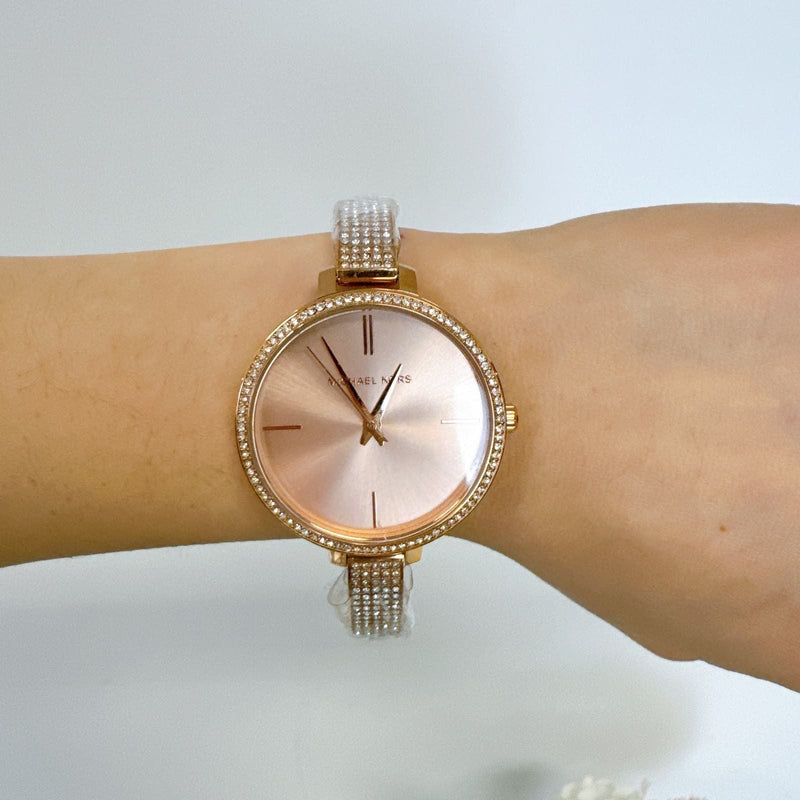 Michael Kors Jaryn Quartz Rose Gold Dial Rose Gold Steel Strap Watch For Women - MK3785 Buy Now By Michael Kors