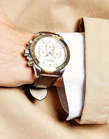 Hugo Boss Ikon White Dial Brown Leather Strap Watch for Men - 1513174 Buy Now By Hugo Boss