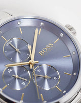 Hugo Boss Grand Course Blue Dial Silver Steel Strap Watch for Women - 1502583 Buy Now By Hugo Boss