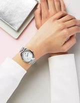 Emporio Armani Valeria Quartz Mother of Pearl Dial Silver Steel Strap Watch For Women - AR11030 Buy Now By Emporio Armani