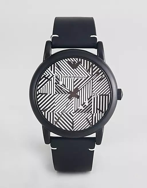Emporio Armani Luigi Quartz White Dial Black Rubber Strap Watch For Men - AR11136 Buy Now By Emporio Armani