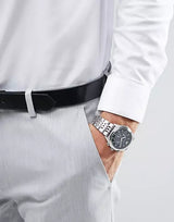 Emporio Armani Luigi Chronograph Quartz Blue Dial Silver Steel Strap Watch For Men - AR1974 Buy Now By Emporio Armani
