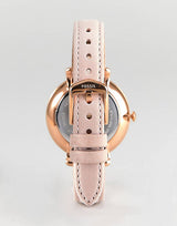 Shop Fossil Jacqueline White Dial Pink Leather Strap Watch for Women - ES4303 in USA