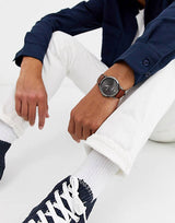 Fossil The Minimalist 3H Grey Dial Brown Leather Strap Watch for Men - FS5479 Buy Now By Fossil