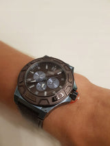 Guess Force Quartz Brown Dial Brown Leather Strap Watch For Men - W0674G5 Buy Now By Guess