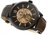 Fossil Townsman Automatic Black Dial Brown Leather Strap Watch for Men - ME3155 Buy Now By Fossil