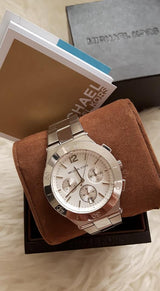 Michael Kors Wyatt White Dial Silver Steel Strap Watch For Women - MK5932 Buy Now By Michael Kors