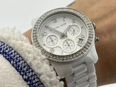 Michael Kors Runway White Dial White Steel Strap Watch for Women - MK5188 Buy Now By Michael Kors
