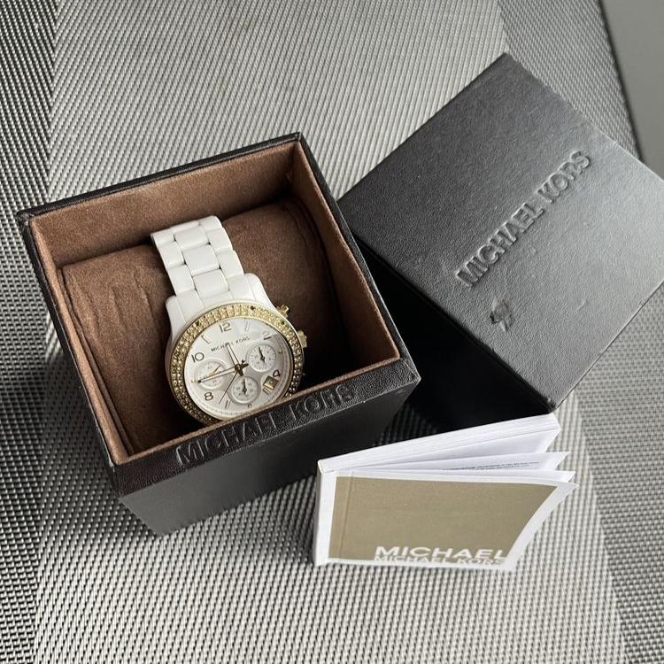 Michael Kors Runway White Dial White Steel Strap Watch for Women - MK5237 Buy Now By Michael Kors