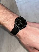 Calvin Klein Minimal Black Dial Black Mesh Bracelet Watch for Men - K3M5145X Buy Now By Calvin Klein