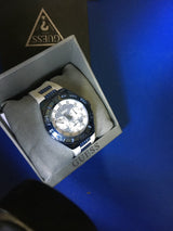 Guess Luna Diamonds White Dial White Rubber Strap Watch for Women - W0653L2 Buy Now By Guess