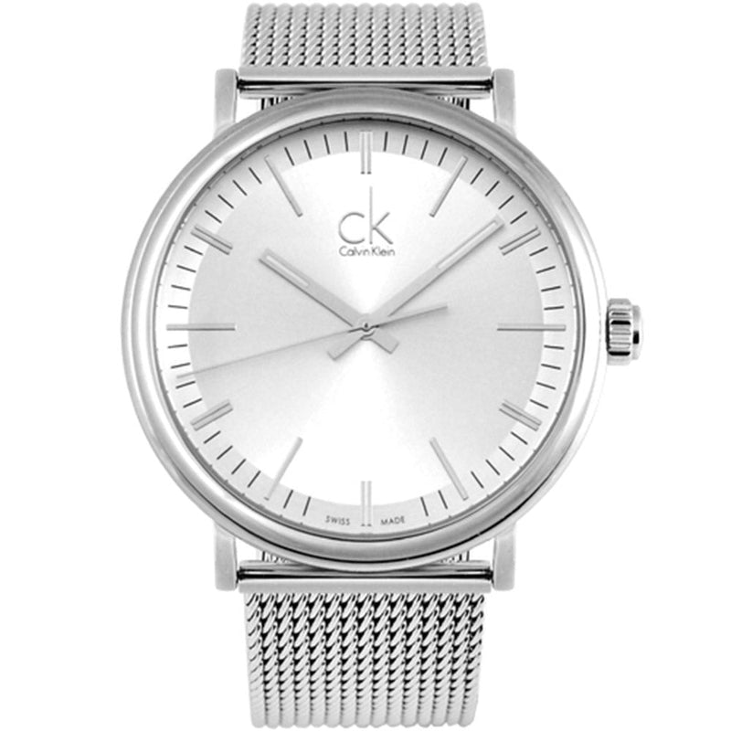 Calvin Klein Surround Silver Dial Silver Mesh Bracelet Watch for Men - K3W21126 Buy Now By Calvin Klein