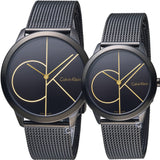 Calvin Klein Minimal Black Dial Black Mesh Bracelet Watch for Men - K3M214X1 Buy Now By Calvin Klein