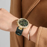 Michael Kors Parker Chronograph Green Dial Green Leather Strap Watch For Women - MK6985 Buy Now By Michael Kors
