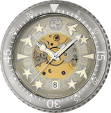 Shop Gucci Dive Automatic Transparent Dial White Rubber Strap Watch For Men - YA136343 in USA