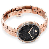 Shop Swarovski Cosmopolitan Black Dial Rose Gold Steel Strap Watch for Women - 5517797 in USA