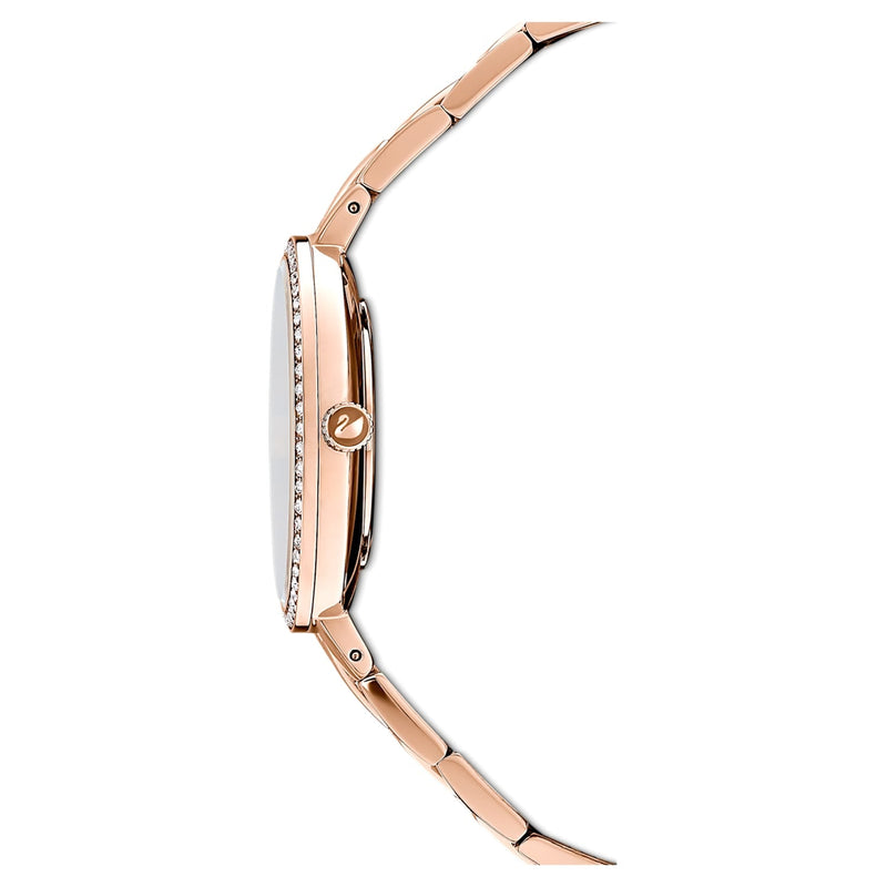 Shop Swarovski Cosmopolitan Black Dial Rose Gold Steel Strap Watch for Women - 5517797 in USA