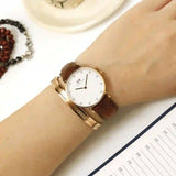 Daniel Wellington Classy St Mawes White Dial Brown Leather Strap Watch For Women - DW00100075 Buy Now By Daniel Wellington