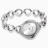 Shop Swarovski Crystal Flower Silver Dial Silver Steel Strap Watch for Women - 5547622 in USA