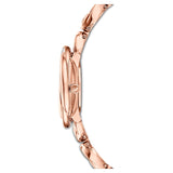 Shop Swarovski Crystal Flower Silver Dial Rose Gold Steel Strap Watch for Women - 5547626 in USA