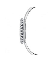 Shop Swarovski Crystal Rose Black Dial Silver Steel Strap Watch for Women - 5484076 in USA