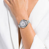 Swarovski Crystalline Aura Silver Dial Silver Steel Strap Watch for Women - 5519462 Buy Now By Swarovski
