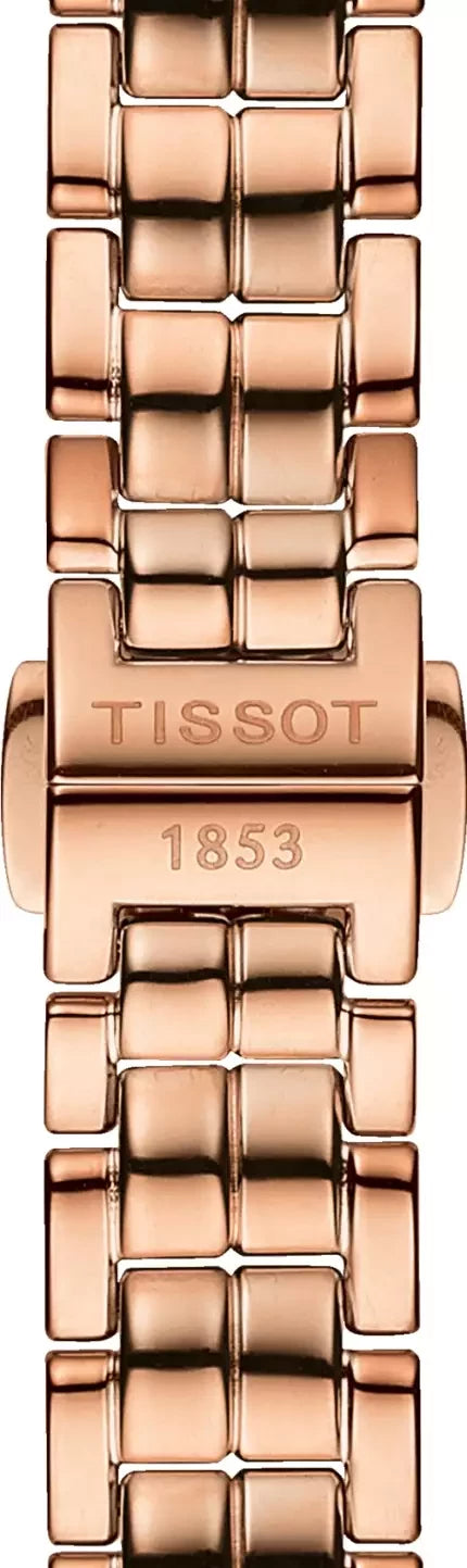 Tissot T Lady Flamingo Mother of Pearl Dial Rose Gold Steel Strap Watch For Women - T094.210.33.116.02 Buy Now By Tissot