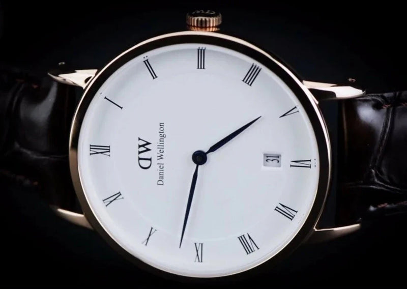 Daniel Wellington Dapper Sheffield White Dial Black Leather Strap Watch For Men - DW00100092 Buy Now By Daniel Wellington