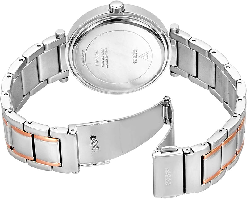 Guess Park Ave Silver Dial Two Tone Steel Strap Watch for Women - W0636L1 Buy Now By Guess