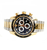 Versace V-Ray Chronograph Black Dial Two Tone Steel Strap Watch For Men - VE2I00421 Buy Now By Versace