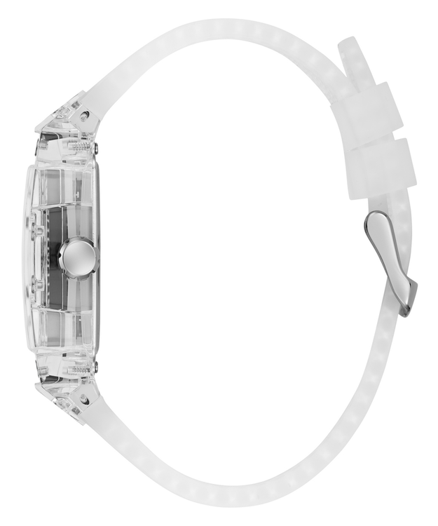 Guess Phoenix Quartz Green Dial Transparent Silicone Strap Watch For Men - GW0499G8 Buy Now By Guess