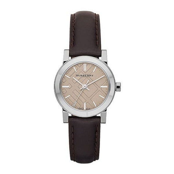 Shop Burberry The City Beige Dial Brown Leather Strap Watch for Women - BU9208 in USA