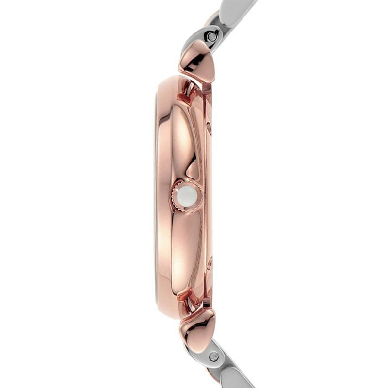 Emporio Armani Gianni T Bar Quartz White Dial Two Tone Steel Strap Watch For Women - AR80035 Buy Now By Emporio Armani