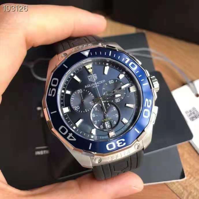 Shop Tag Heuer Aquaracer Blue Dial Watch for Men - CAY111B.FT6041 in USA