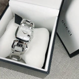 Gucci G-Class Mother of Pearl Dial Silver Steel Strap Watch For Women - YA125404 Buy Now By Gucci