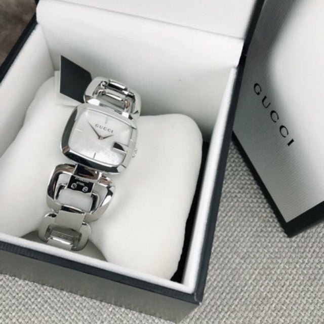 Gucci G-Class Mother of Pearl Dial Silver Steel Strap Watch For Women - YA125404 Buy Now By Gucci