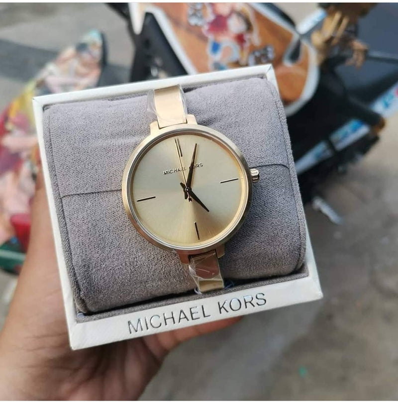 Michael Kors Jaryn Analog Quartz Gold Dial Gold Steel Strap Watch For Women - MK3546 Buy Now By Michael Kors