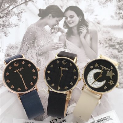 Coach Perry Black Dial Black Leather Strap Watch for Women - 14503042 Buy Now By Coach