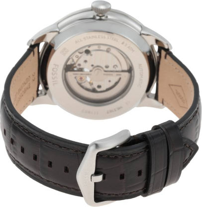 Fossil Townsman Automatic Chronograph White Dial Blue Leather Strap Watch for Men - ME3167 Buy Now By Fossil