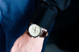 Fossil Forrester Chronograph White Dial Brown Leather Strap Watch for Men - FS5696 Buy Now By Fossil