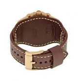Shop Fossil Nate Chronograph Blue Dial Brown Leather Strap Watch for Men - JR1505 in USA