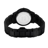 Daniel Wellington Iconic Link Ceramic Black Dial Black Steel Strap Watch For Women - DW00100415