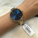 Marc Jacobs Sally Blue Dial Gold Steel Strap Watch for Women - MBM3366 Buy Now By Marc Jacobs
