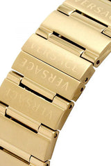 Versace Greca Chronograph Black Dial Gold Steel Strap Watch For Men - VEZ900421 Buy Now By Versace