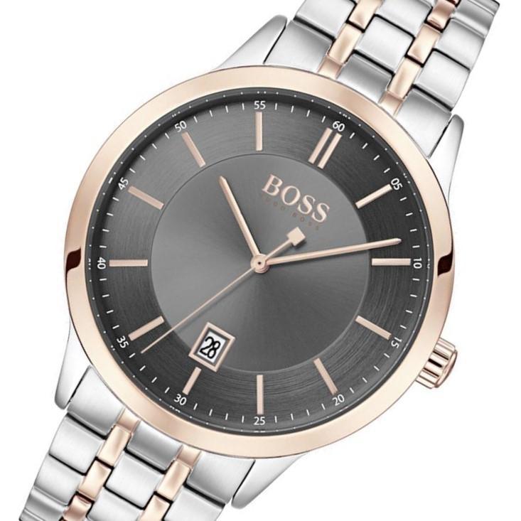 Hugo Boss Classic Grey Dial Two Tone Steel Strap Watch for Men - 1513688 Buy Now By Hugo Boss