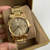 Burberry The City Gold Dial Gold Steel Strap Watch for Women - BU9134 Buy Now By Burberry