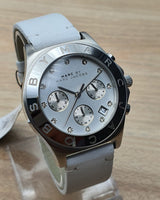 Marc Jacobs Blade White Dial White Leather Strap Watch for Women - MBM1187 Buy Now By Marc Jacobs