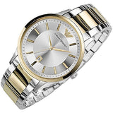 Emporio Armani Renato Silver Dial Two Tone Steel Strap Watch For Men - AR2449 Buy Now By Emporio Armani