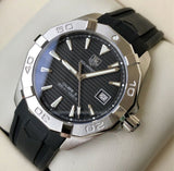 Tag Heuer Aquaracer Automatic Caliber 5 Black Dial Black Rubber Strap Watch for Men - WAY2110.FT8021 Buy Now By Tag Heuer